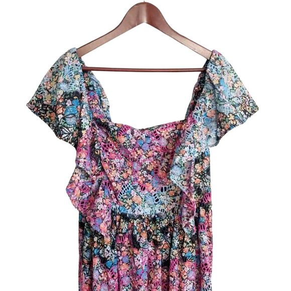 Anthropologie Clementina Eyelet Maxi Dress XS NWT - Picture 3 of 8